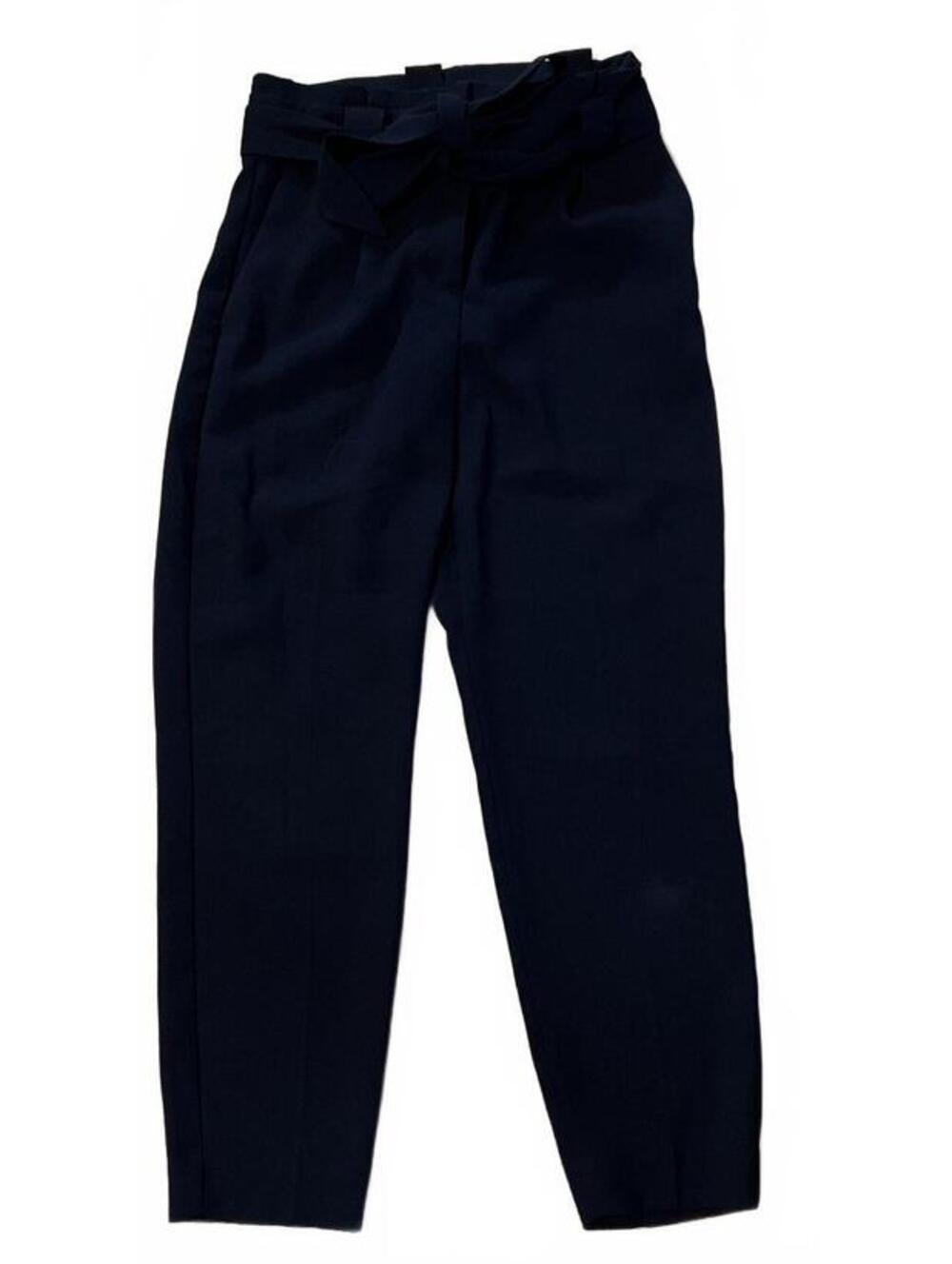 Express Black High-Waisted Paperbag Pants with Belt Size Small